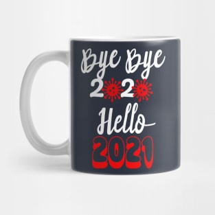 Bye Bye 2020 Hello 2021, Merry Christmas Happy New Year Gifts Mug